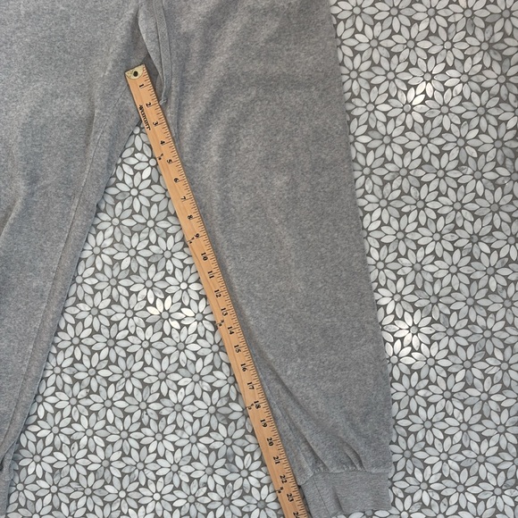 Women's Juicy Couture Black Label‎ Velour Joggers in Lt. Grey, Size Medium - Picture 6 of 7